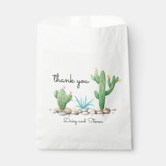 Waterverf Cactus Bedankzakje (Voorkant)