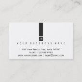 Waterverf Cactus Black en White Pots Visitekaartje (Achterkant)