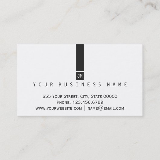 Waterverf Cactus Black en White Pots Visitekaartje (Achterkant)