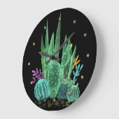 Waterverf, cactus, bloemen grote klok (Hoek)