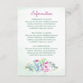 Waterverf Cactus Bruiloft Informatie Kaarten (Voorkant)