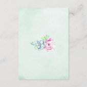 Waterverf Cactus Bruiloft Informatie Kaarten (Achterkant)