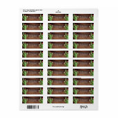 Waterverf Cactus Cacti Desert Succulent Wood Etiket (Full Sheet)