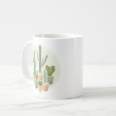 Waterverf Cactus Cacti Potlood Planten Succulents Koffiemok (Voorkant links)
