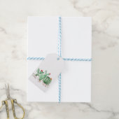 waterverf, cactus cadeaulabel (Met Touw)