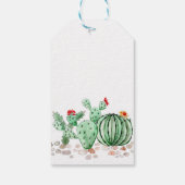 waterverf, cactus cadeaulabel (Achterkant)