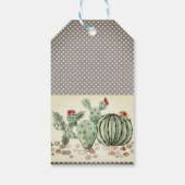 waterverf, cactus cadeaulabel (Achterkant)