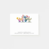 Waterverf Cactus Custom Sticky Notes (Voorkant)