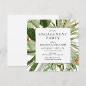 Waterverf Cactus Desert Engagement Party Kaart (Voorkant / Achterkant)