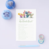 Waterverf Cactus die het beste spel kent Flyer (Enkel)