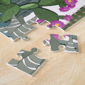 Waterverf Cactus en Cacti Flowers Legpuzzel (Zijkant)