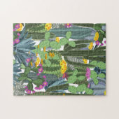 Waterverf Cactus en Cacti Flowers Legpuzzel (Horizontaal)