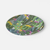 Waterverf Cactus en Cactus Flowers Papieren Bordje (Gekanteld)