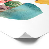 Waterverf Cactus en Succulent Print (Hoek)