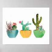 Waterverf Cactus en Succulent Print (Voorkant)