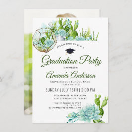 Waterverf Cactus Eucalyptus FOTO Afstuderen Kaart