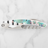  Waterverf Cactus Floral Black Stripes Kurkentrekker (Voorkant)