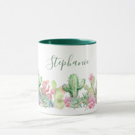 Waterverf Cactus Flower Botanische naam Mok