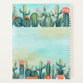 Waterverf Cactus Flower Planner (Achterkant)