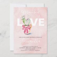 Waterverf Cactus Galantine Baby shower