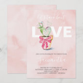 Waterverf Cactus Galantine Vrijgezellenfeest (Voorkant / Achterkant)