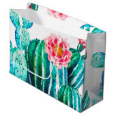 waterverf Cactus Groot Cadeauzakje (Voorkant Gekanteld)