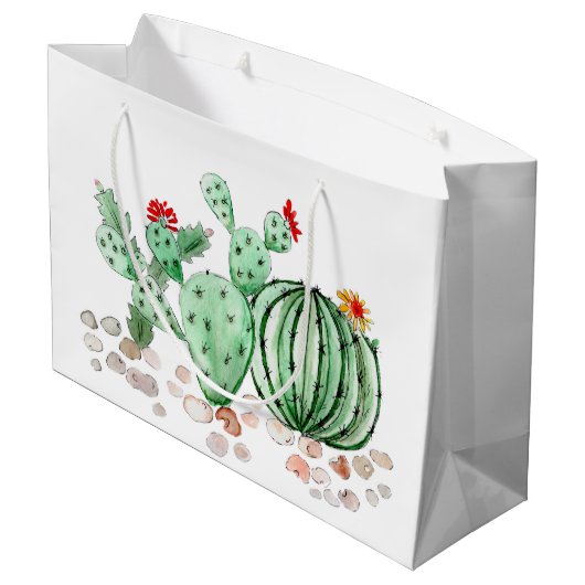 waterverf, cactus groot cadeauzakje (Achterkant Gekanteld)