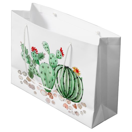 waterverf, cactus groot cadeauzakje (Voorkant Gekanteld)