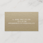 Waterverf Cactus Hearts Gold Glitter Kraft Visitekaartje (Achterkant)