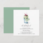 Waterverf Cactus Holiday Uitnodiging (Voorkant / Achterkant)