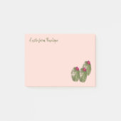 Waterverf Cactus in Bloom met Jouw naam Post-it® Notes (Voorkant)