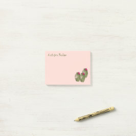 Waterverf Cactus in Bloom met Jouw naam Post-it® Notes