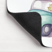 Waterverf cactus in retro truck muismat (Hoek)