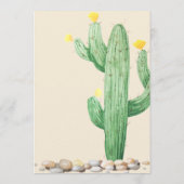 Waterverf Cactus Kaarten & Cadeaubordje (Achterkant)