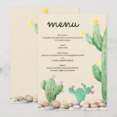 Waterverf Cactus Kaarten & Cadeaubordje (Voorkant / Achterkant)