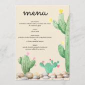 Waterverf Cactus Kaarten & Cadeaubordje (Voorkant)