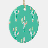 Waterverf Cactus Keramisch Ornament (Rechts)