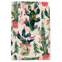 waterverf Cactus kerstverlichting voor cadeau geve