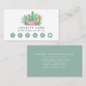 Waterverf Cactus Klantenkaartje (Voorkant / Achterkant)