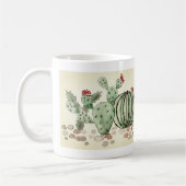 waterverf, cactus koffiemok (Links)