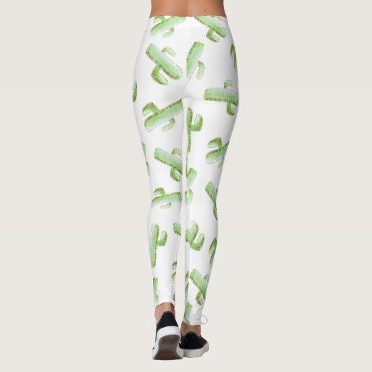 Waterverf Cactus Leggings (Achterkant)