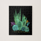Waterverf, cactus legpuzzel (Verticaal)