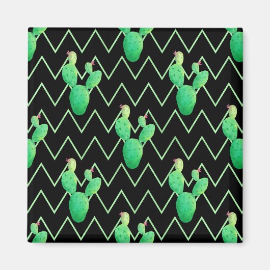 Waterverf Cactus Magneet (Voorkant)