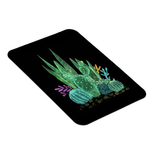 Waterverf, cactus magneet (Rechterzijde)
