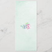 Waterverf cactus menu (Achterkant)