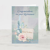 Waterverf Cactus met gefeliciteerde pensionering Kaart (Voorkant)
