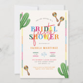 Waterverf Cactus Mexican Fiesta Vrijgezellenfeest Kaart (Voorkant)