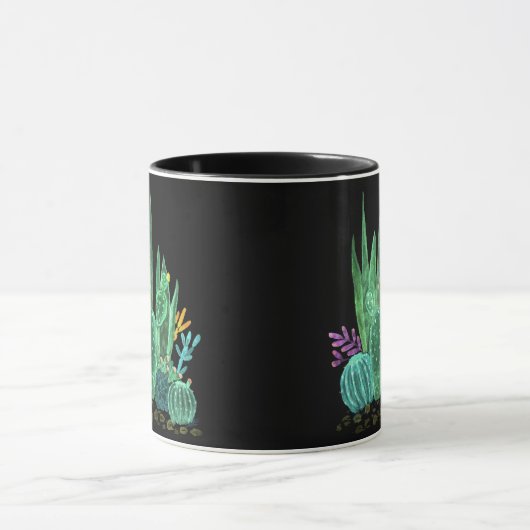 Waterverf, cactus mok (Midden)