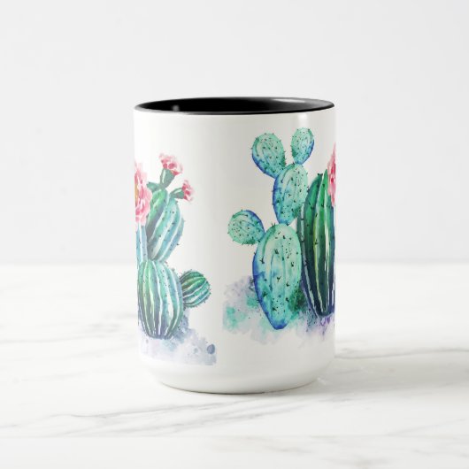 waterverf Cactus Mok (Midden)