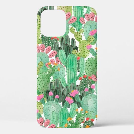 Waterverf cactus naadloos patroon Case-Mate iPhone case (Achterkant)